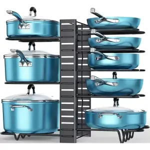 Soporte Vertical para Ollas: ¡Organización y Estilo en tu Cocina! - SOPORTE VERTICAL PARA OLLAS