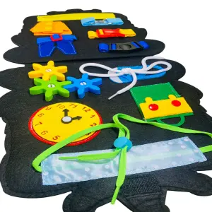 Libro Tablero Montessori Sensorial Educa: Despierta la Imaginación de tu Hijo - Libro Tablero Montessori Sensorial Educa