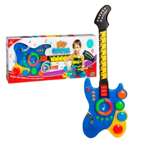 Guitarra Juguete Mágica: ¡Luces y Sonidos para Pequeños Músicos! - Guitarra Juguete Luces Y Sonido Niños