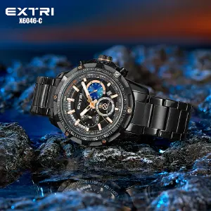 X6046 RELOJ EXTRI CRONOGRAFO HOMBRE: Elegancia y Precisión en tu Muñeca - X6046 RELOJ EXTRI CRONOGRAFO HOMBRE
