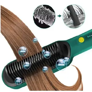 Cepillo Alisador de Pelo Eléctrico: Suave, Brillante y Liso - Cepillo Alisador de Pelo Electrico