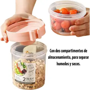 Ensaladera Portátil: ¡Tu Compañera Ideal para Desayunos Saludables! - Ensaladera portátil vaso para desayuno