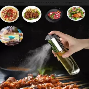 Botella Dispensadora de Aceite en Spray: Cocina Saludable y Sin Complicaciones - botella dispensador de aceite spray