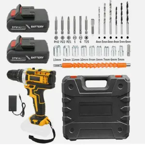 Taladro Inalámbrico de 21V: Tu Aliado Perfecto para Cualquier Tarea - Taladro Inalambrico 21 V Kit Destornilla