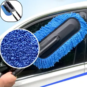 Cepillo de Microfibra Premium para Limpieza Detallada de Automóviles - Cepillo Microfibra Limpiador De Carro