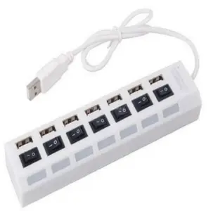 Expande Tu Conectividad con el Hub Multipuerto 7 Puertos USB 2.0 - HUB Multipuerto 7 Puertos USB 2.0