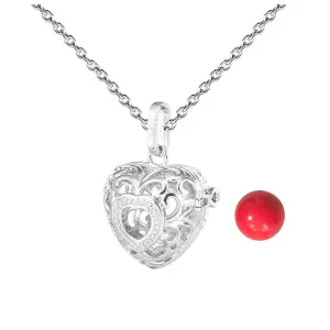 Elegante Collar "Llamador de Ángel" con Corazón - Collar Llamador De Angel Figura Corazon