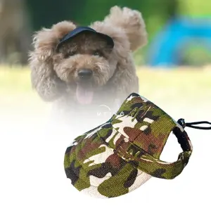 Gorra con Estilo para Tu Mascota: ¡Comodidad y Protección con Cordón Ajustable! - Gorra para mascotas con cordón ajustable