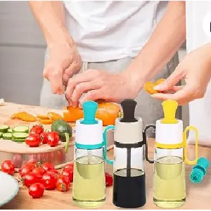 Dispensador de Aceite con Brocha de Silicona: Cocina Fácil y Limpia - Dispensador De Aceite Con Brocha De Sili