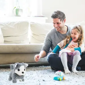 Robot Perro Lobo: Tu Compañero Interactivo del Futuro - Robot Perro Lobo Mascota Sonido Movimie