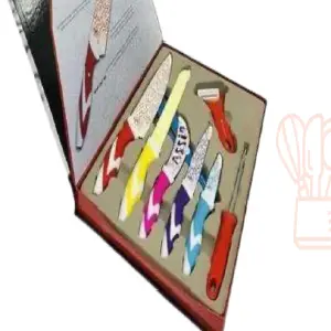 Set de 8 Piezas de Cuchillos de Colores: ¡Añade Vida a tu Cocina! - SET DE 8 PIEZAS CUCHILLOS DE COLORES