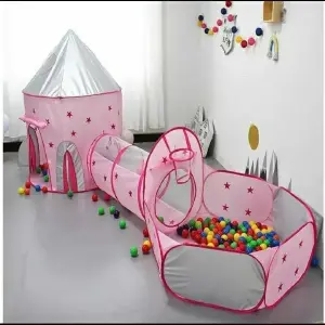 CARPA, TÚNEL Y PISCINA DE PELOTAS 3 EN 1: ¡La Diversión Infinita para tus Peques! - CARPA, TÚNEL Y PISCINA DE PELOTAS 3 EN 1