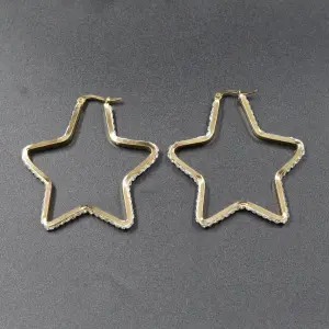 Elegancia Celestial: CANDONGA ESTRELLA PIEDRAS BLANCA-DORADA - CANDONGA ESTRELLA PIEDRAS BLANCA-DORADA
