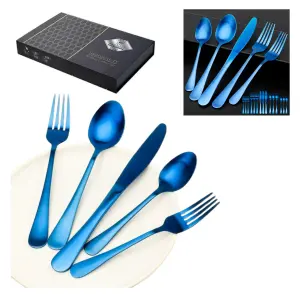 Cubiertos de Lujo: 24 Piezas de Acero Inoxidable - Cubiertos 24 Piezas De Lujo Acero Inoxid