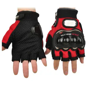 Guantes de Moto y Ciclismo de Medio Dedo AE322: Comodidad y Control Superior - Guantes Moto Medio Dedo Ciclismo AE322