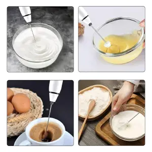 Batidor Eléctrico Portátil: ¡Revoluciona tu Cocina! - Batidor Eléctrico Portátil Color Blanco