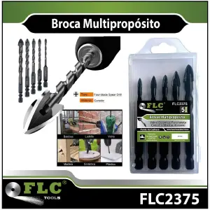 Set de 5 Brocas Multiusos: La Herramienta Esencial para Cada Tarea - 🔩set x5 brocas multipropósito