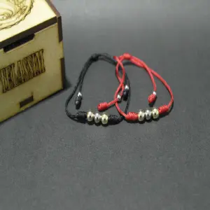 Pulsera Elegante de Tres Oros con Bola Sencilla - Pulsera 3 oros sencilla Bola #6mm