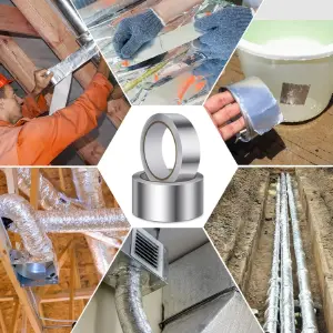 Cinta Adhesiva de Papel de Aluminio Súper Resistente - Cinta adhesiva de papel de aluminio súpe