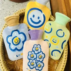 Botella de Agua Caliente de PVC con Dibujos Animados: Confort y Ternura para tus Días Fríos - Botella de agua caliente de PVC con dibu