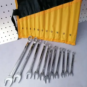 SET DE LLAVES DE COMBINACIÓN DE 11 PIEZAS: POTENCIA Y PRECISIÓN PARA TUS TAREAS - SET LLAVES DE COMBINACION 11 PCS
