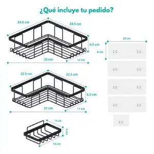 Organizador de Baño x3: Maximiza tu Espacio - Organizador de baño x 3