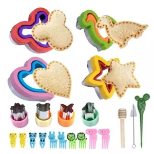 Kit de Moldes de Corte: ¡Crea Delicias con Facilidad! - Kit Moldes De Corte Pan Fruta Comida