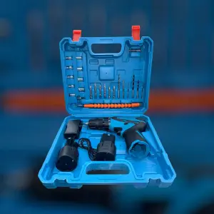 Taladro Percutor y Ratchet: 46 Piezas de Poder y Precisión - taladro percutor y ratchet 46 piezas