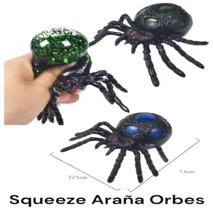 Araña Anti-Estrés: ¡Aprieta y Relájate! - SQUISHY ARAÑA ANTI STRESS X 3 UND