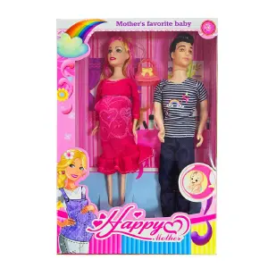 Un Vínculo Eterno: Muñeca Madre y Bebé Encantadores - Muñeca Madre Mama Muñeco Vestido Pareja