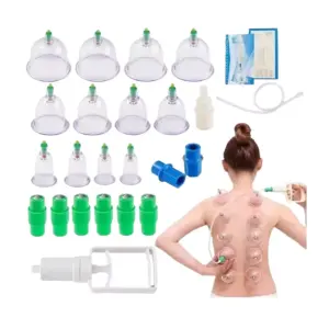 Set de Ventosas de Vacuoterapia X 12: Rejuvenece y Desintoxica tu Cuerpo - Set Ventosas Vacumterapia X 12