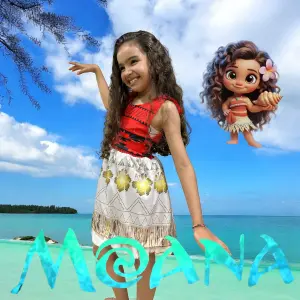 Conviértete en Moana: Disfraz Blanco Radiante - Disfraz moana blanco
