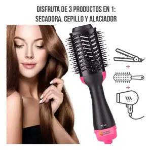 Cepillo Secador Voluminizador 3 en 1: ¡Tu Aliado para un Cabello Impecable! - Cepillo Secador Voluminizador 3 en 1