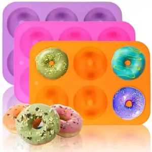 Molde para Donas X 6. ¡Crea Deliciosas Donas de Chocolate Fondant! - Molde Donas X 6. Chocolate -fondant Repo