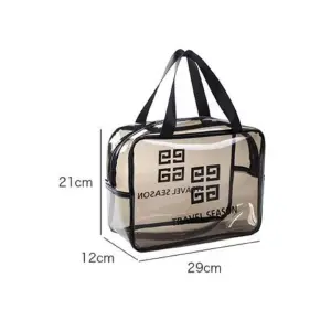 Bolso Cartera Cosmetiquera Transparente: ¡Organización y Estilo al Alcance de tu Mano! - Bolso Cartera Cosmetiquera Transparente.