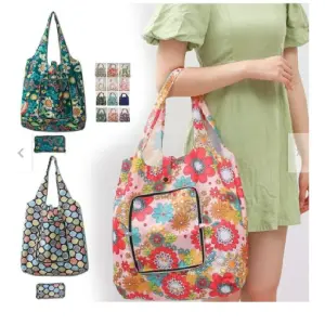 Bolsa de Compras Plegable y Reutilizable: Tu Aliada Ecológica - Bolsa Para Compras Plegable Reutilizable