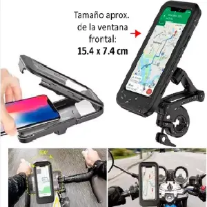 Soporte Universal para Celular en Motocicleta y Bicicleta - Soporte Celular Moto Bicicleta Estuche