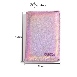 Porta Pasaporte Brillante Cuikca: Elegancia y Protección para tus Viajes - Porta Pasaporte Brillante Cuikca