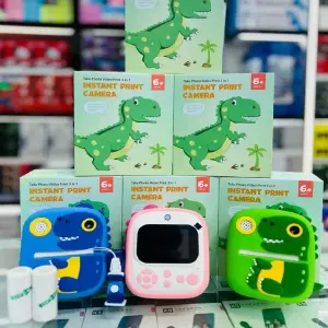 Cámara Mágica Dino: Captura, Imprime y Crea al Instante - Cámara con impresora 3 en 1 Dino