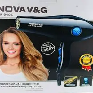 Secador de Pelo Nova 9105: ¡Poder y Estilo en Tus Manos! - Secador De Pelo Nova 9105 Caliente Frió