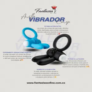Anillo Vibrador Conejo Black: Intensifica Tu Placer - Anillo Vibrador Conejo Black