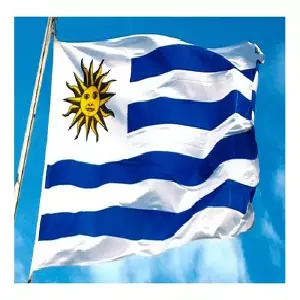 Bandera de Uruguay 1.50x90cm para Exterior - Calidad Gran - Bandera Uruguay 1.50x90cm Exterior Gran