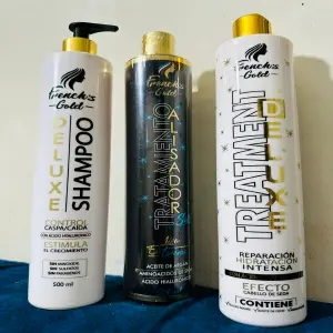 KIT DELUX KERATINA + SHAMPOO + TRATAMIENTO - KIT DELUX KERATINA + SHAMPOO + TRATAMIEN
