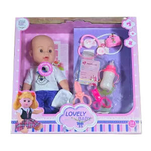 Muñeco Bebote con Kit de Instrumentos Médicos - ¡Juego de Roles Divertido! - Muñeco Bebote Instrumentos Medicos Estet