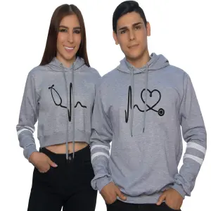 Buzos "Escucha Mi Latido": Conexión y Estilo para Parejas - Buzos,Hoodies Pareja Escuchas mi latido
