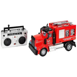 Camión de Bomberos con Control Remoto: ¡Diversión a Toda Sirena! - Camión Bomberos Luces Control Remoto