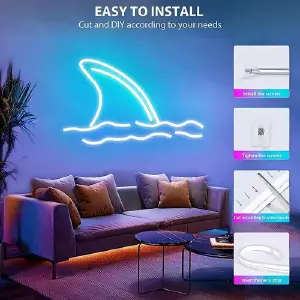 Tira de Luz LED RGB-IC Neón Impermeable: Ilumina tu Mundo - Tira De Luz Led Rgb-ic Neón Impermeable