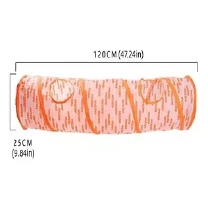 Túnel Para Gato Plegable de 115cm: ¡Diversión y Seguridad para tu Felino! - Túnel Para Gato 115cm Plegable