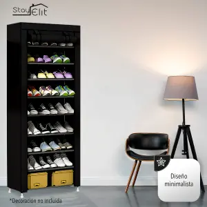 Zapatera Organizadora de 9 Niveles: ¡Tu Espacio Impecable! - Zapatera Closet De 9 Niveles Armable
