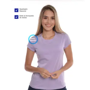 Camiseta Suavizada de Dama con Cuello Redondo - Camiseta  Dama Suavizada Cuello R